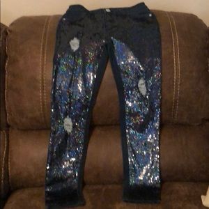 Justice sequins jeans